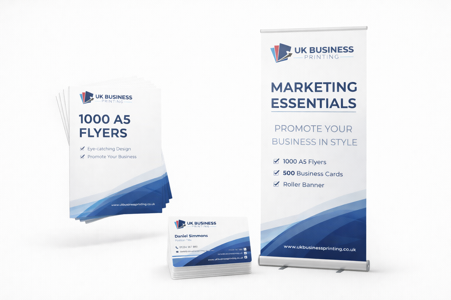 Professional Business Starter Printing Pack. UK Business Printing