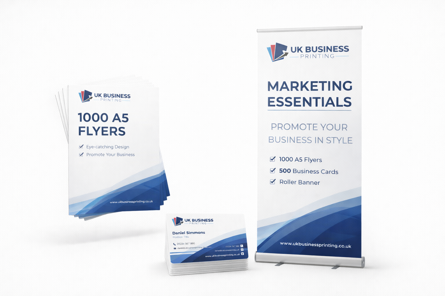 Professional Business Starter Printing Pack. UK Business Printing